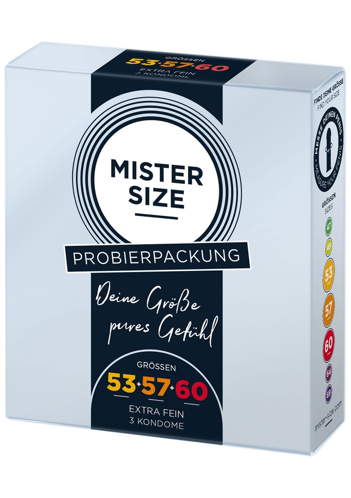 MISTER SIZE CONDOM TESTER 3 PACK