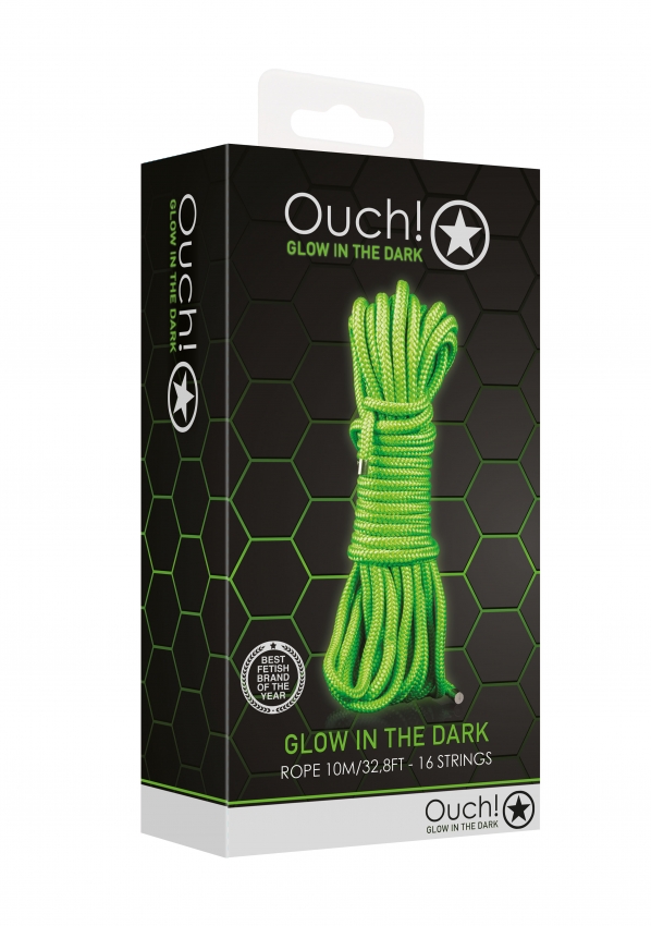 OUCH! GLOW IN THE DARK ROPE 10M/16STRINGS
