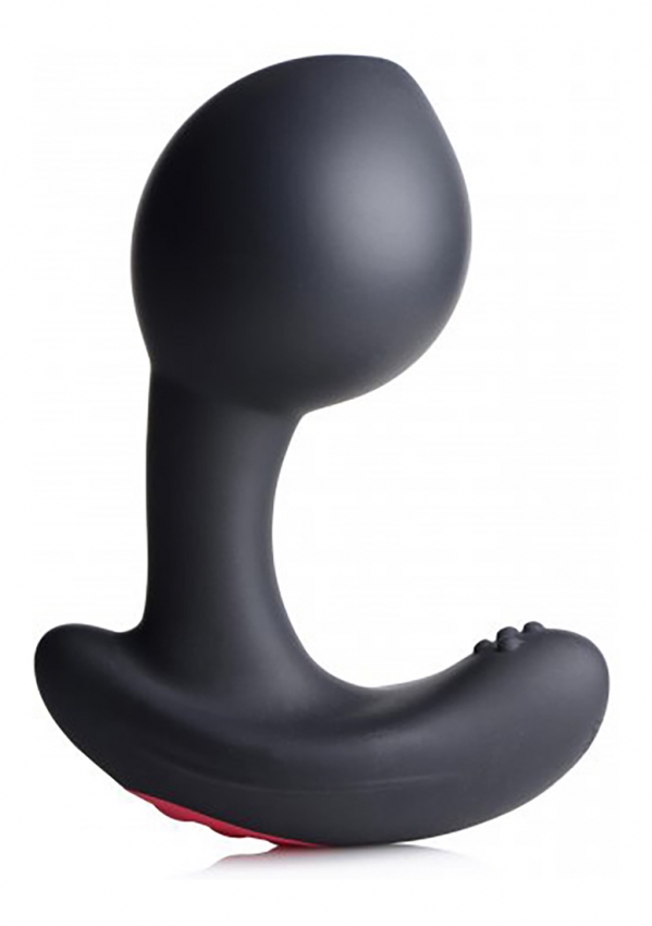 INFLATABLE VIBRATING SILICONE PROSTATE PLUG