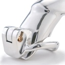 GAYT*GEAR STAINLESS CHASTITY CAGE W/ HIDDEN LOCK (LARGE)