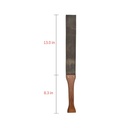 GAYT*GEAR LEATHER WHIP WITH WOODEN HANDLE
