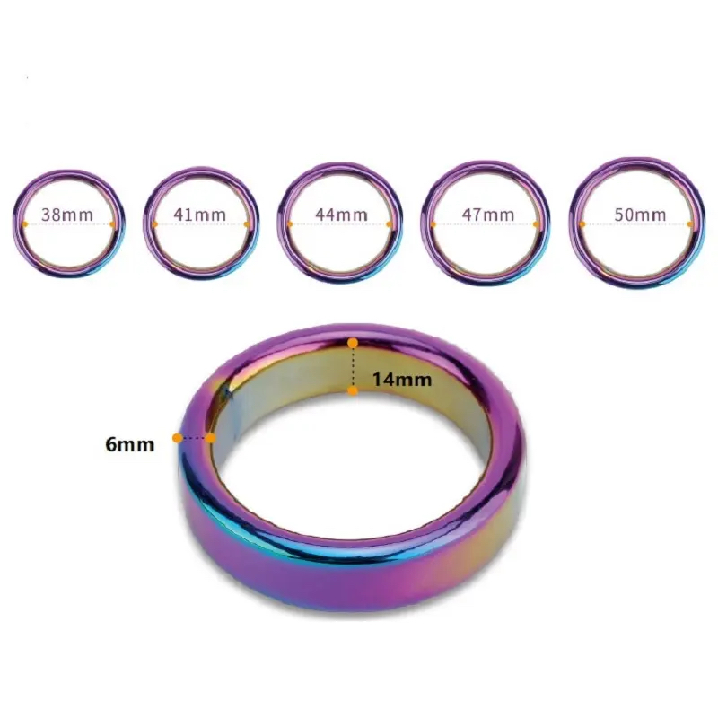 GAYT*GEAR RAINBOW STAINLESS STEEL COCK RING