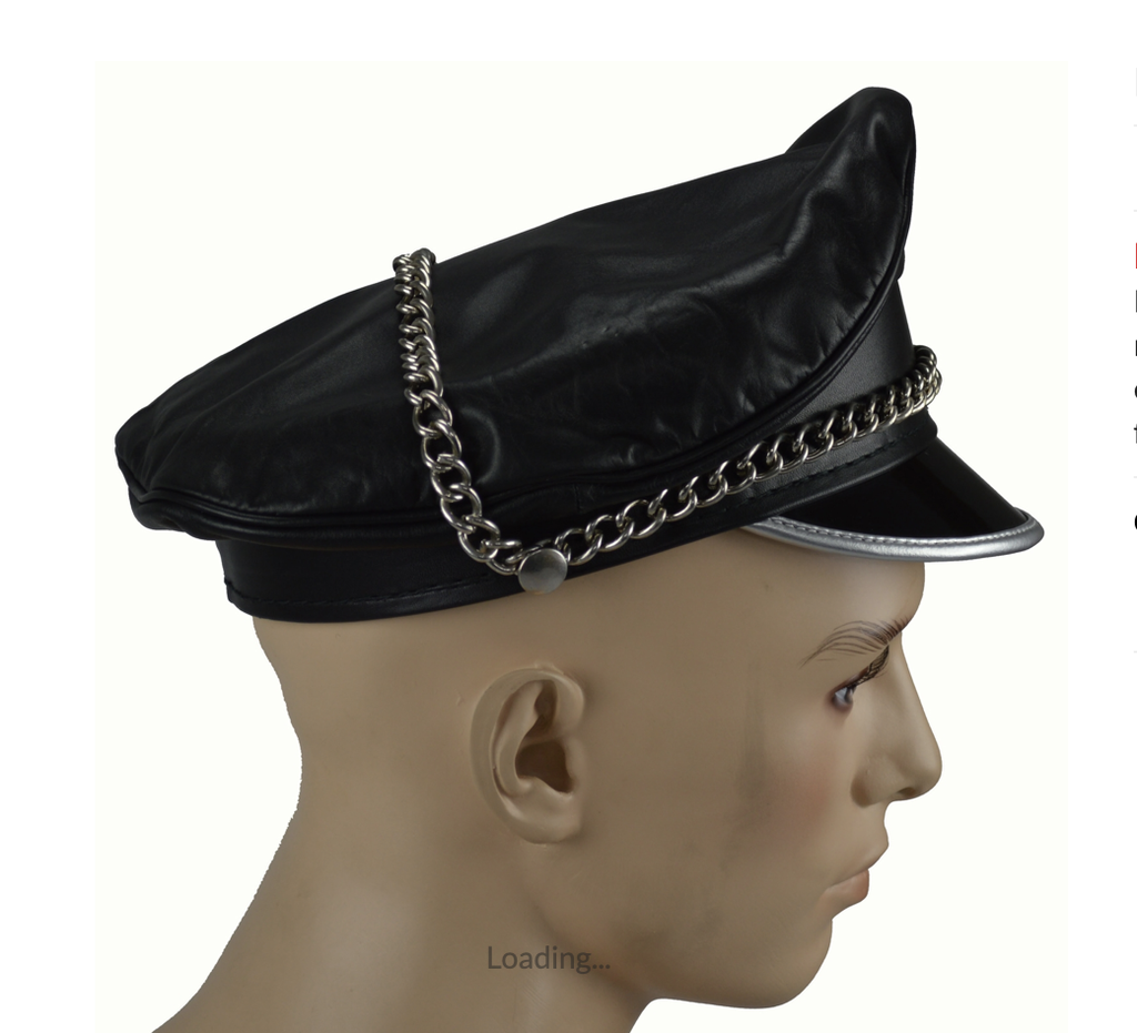 GAYT*GEAR LEATHER MUIR CAP W/ CHAIN
