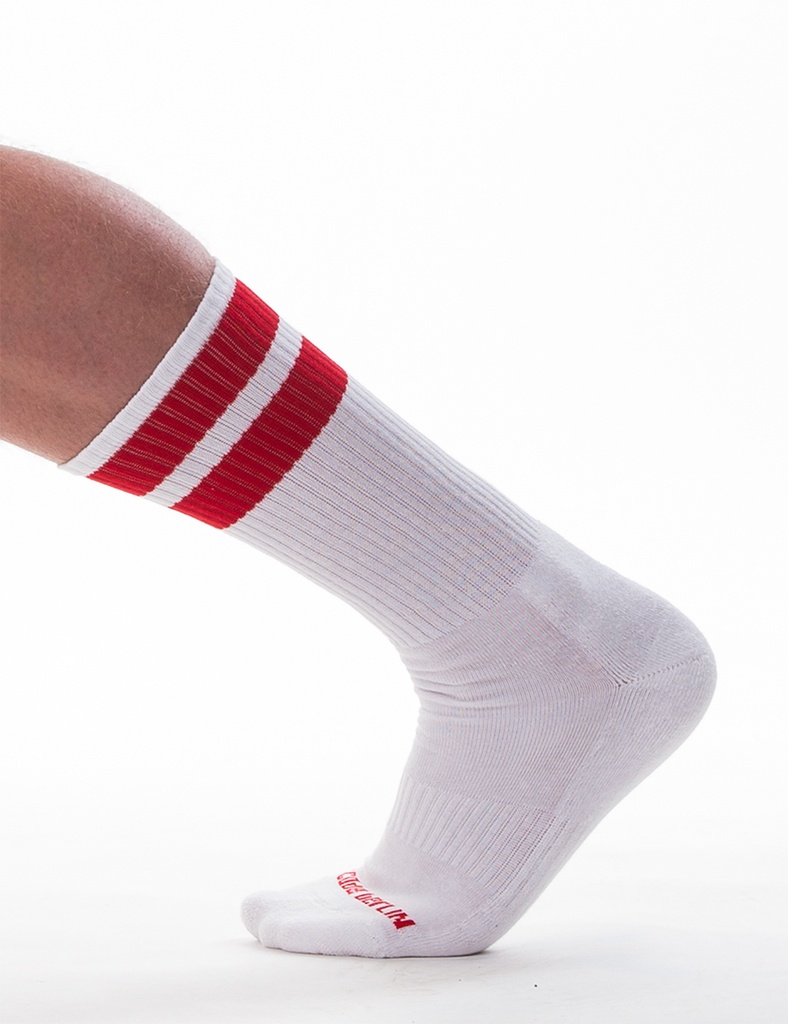 BARCODE BERLIN GYM SOCKS WHITE WITH VARIOUS COLORED STRIPE