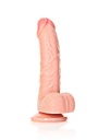 REAL ROCK CURVED REALSITIC DILDO WITH BALLS AND SUCTION CUP 15,5 CM