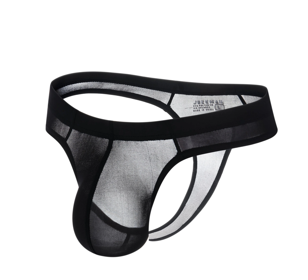 JOCKMAIL 290 ICED SILK EDGE SINGLE PIECE THONG