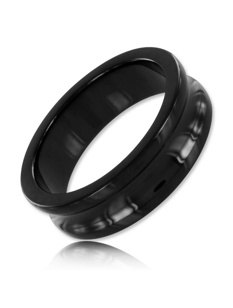 BLACK LINE CURVED COCKRING