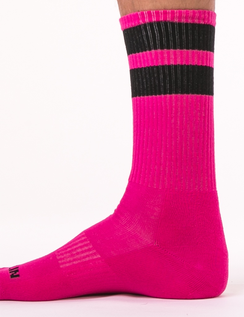 BARCODE BERLIN GYM SOCKS PINK/BLACK
