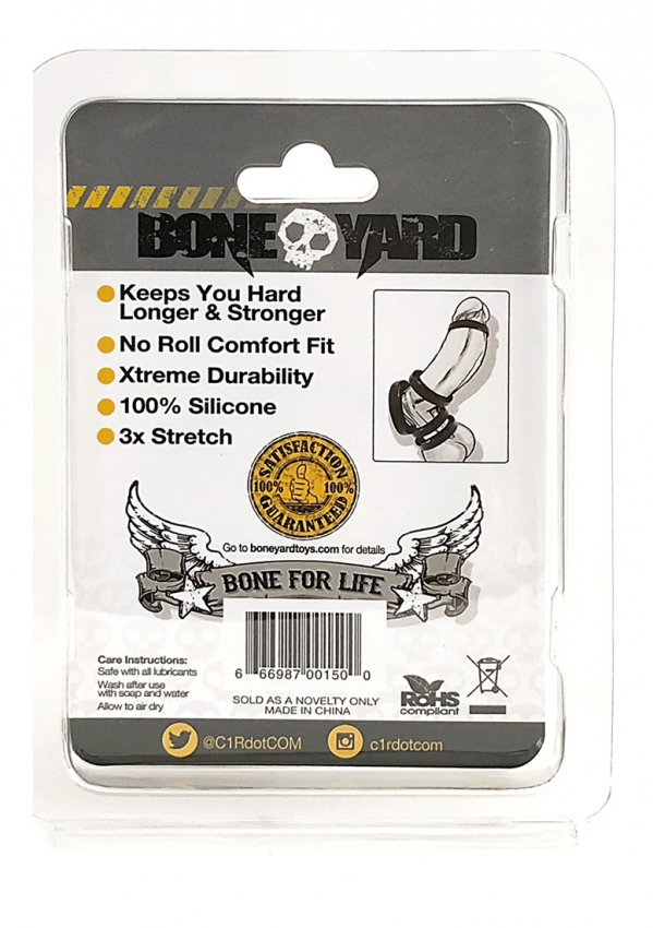 BONEYARD SILICONE COCK RING