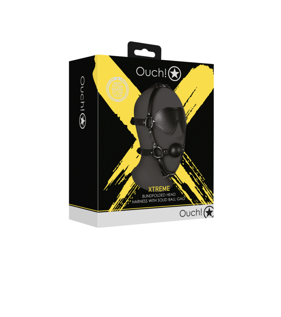 OUCH BLINDFOLD/GAG HARNESS