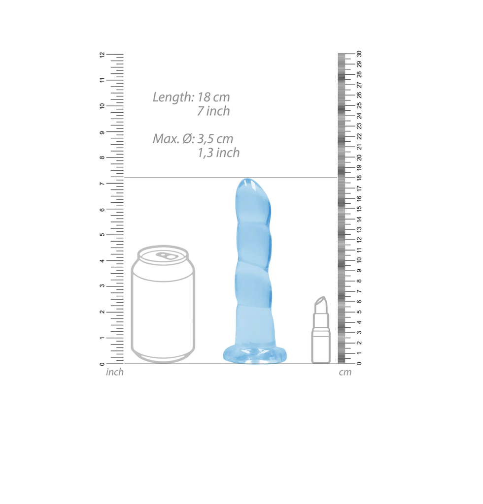 REAL ROCK NON-REALISTIC DILDO W/ SUCTION 17cm