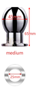 GAYT*GEAR HOLLOW SMOOTH ANAL PLUG