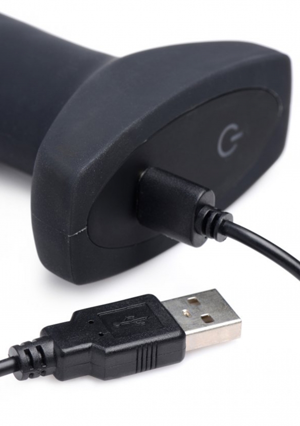 SWELL INFLATABLE VIBRATING MISSILE PLUG SILICONE