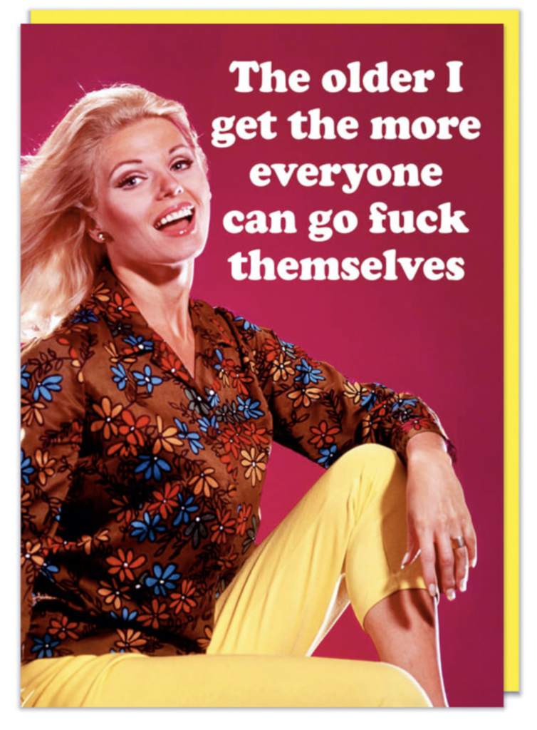 DM THE OLDER I GET CARD