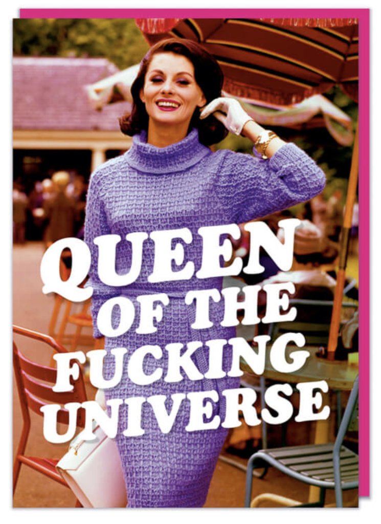 DM QUEEN OF UNIVERSE CARD