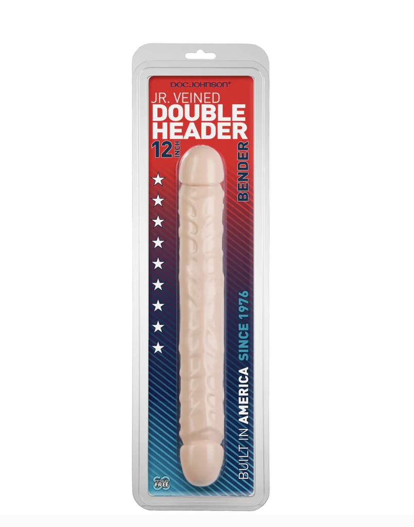 DOC JOHNSON JR. VEINED DOUBLE DILDO 30cm