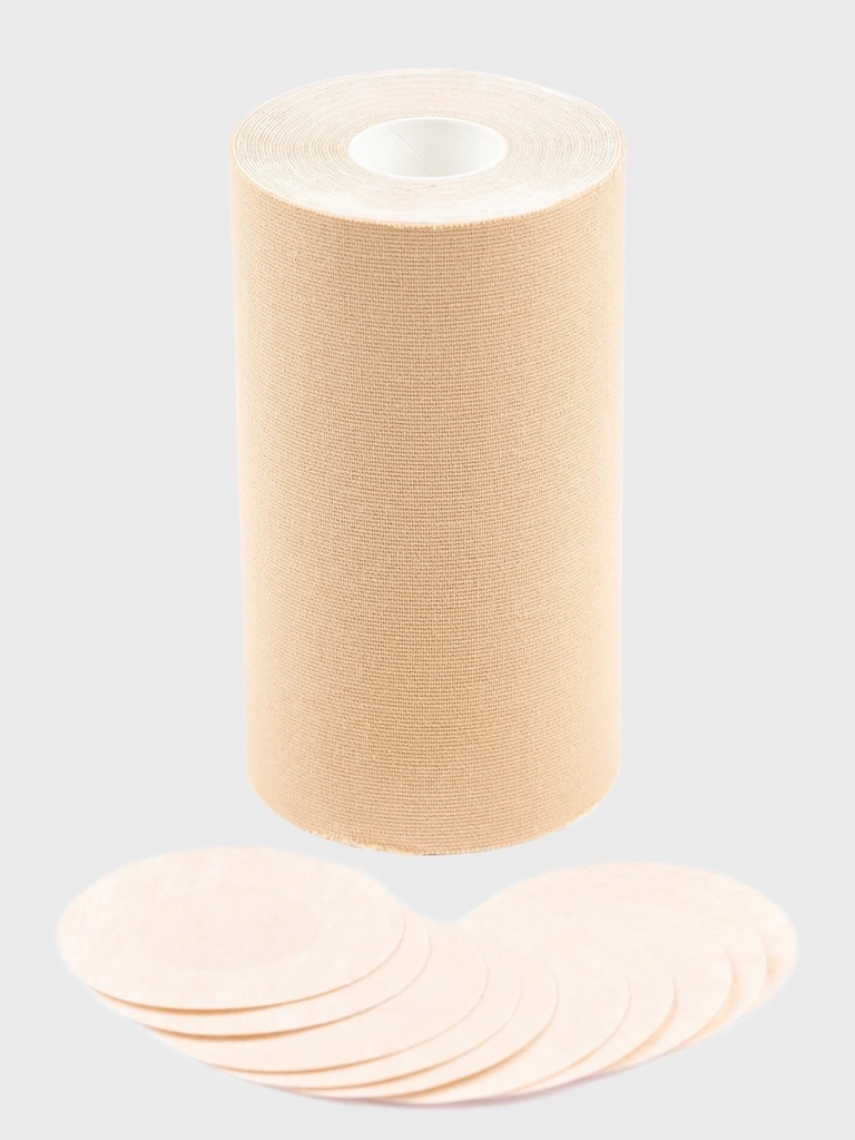 TRANSGENDER CHEST BINDING TAPE 10cm W/ NIPPLE COVERS