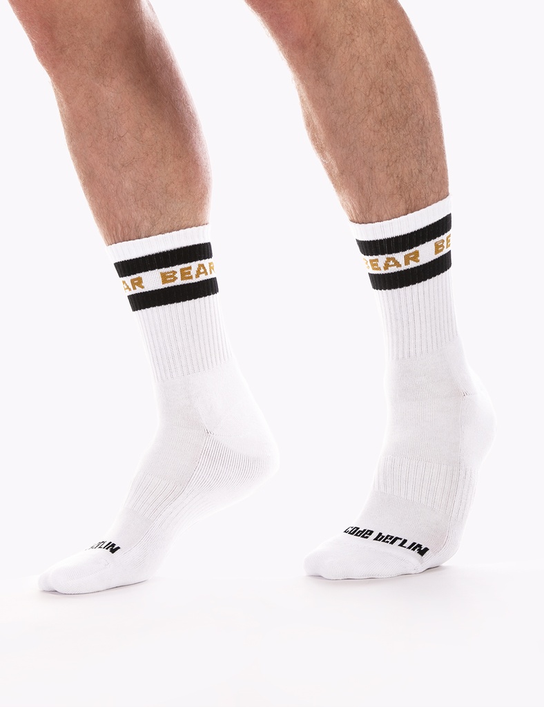 Barcode Berlin Fashion Half Socks Bear White Black S/M