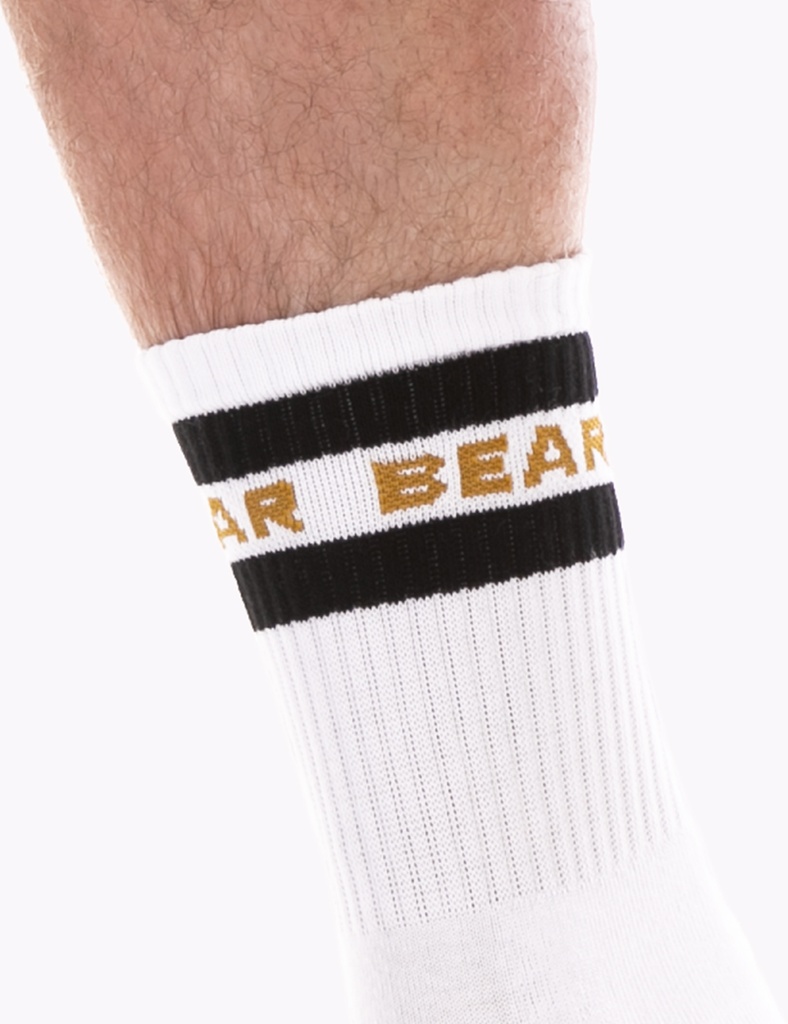 Barcode Berlin Fashion Half Socks Bear White Black S/M