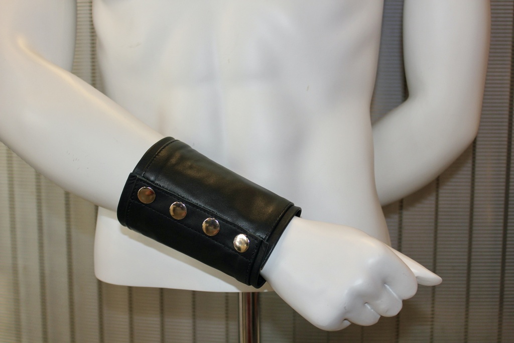 GAYT*GEAR LEATHER GAUNTLET DOUBLE STRIPE