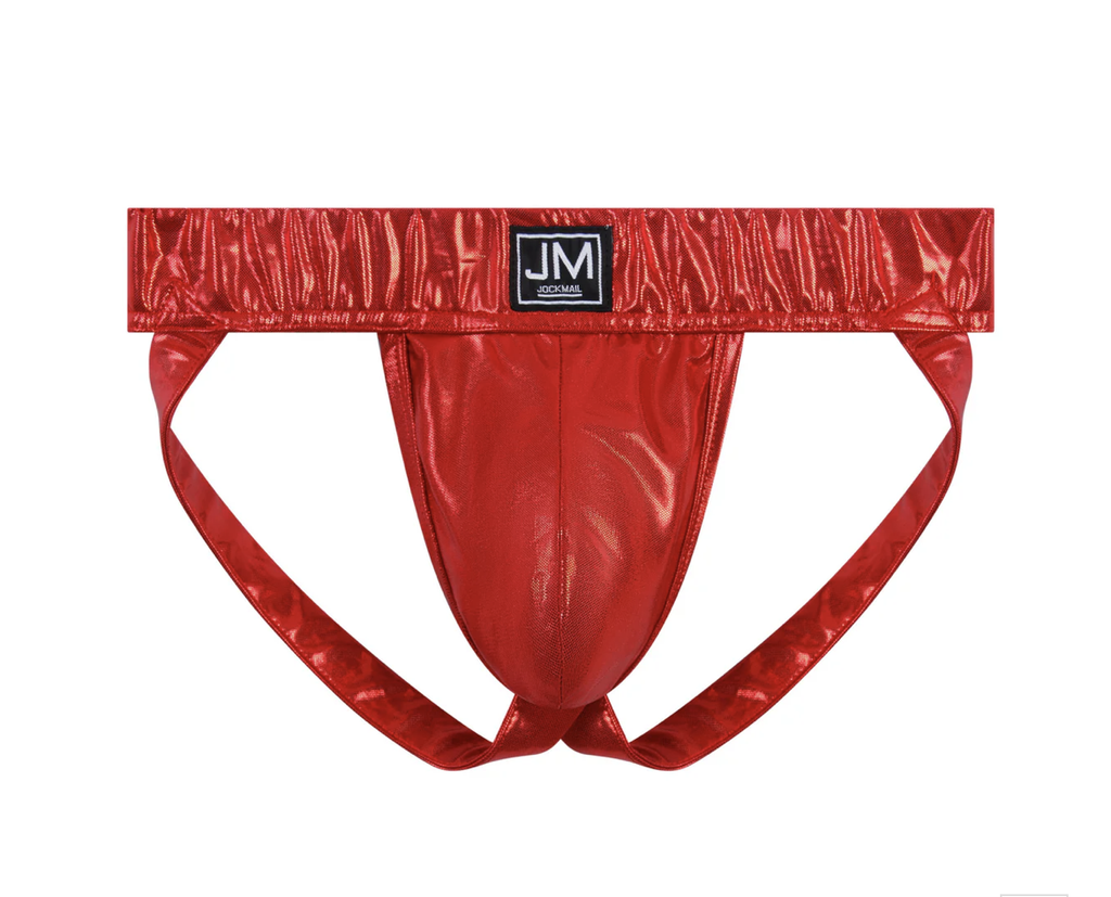 JOCKMAIL 258 SOLID FAUX LEATHER JOCK