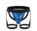 JOCKMAIL 259 FAUX LEATHER JOCK WITH LEG RESTRAINTS