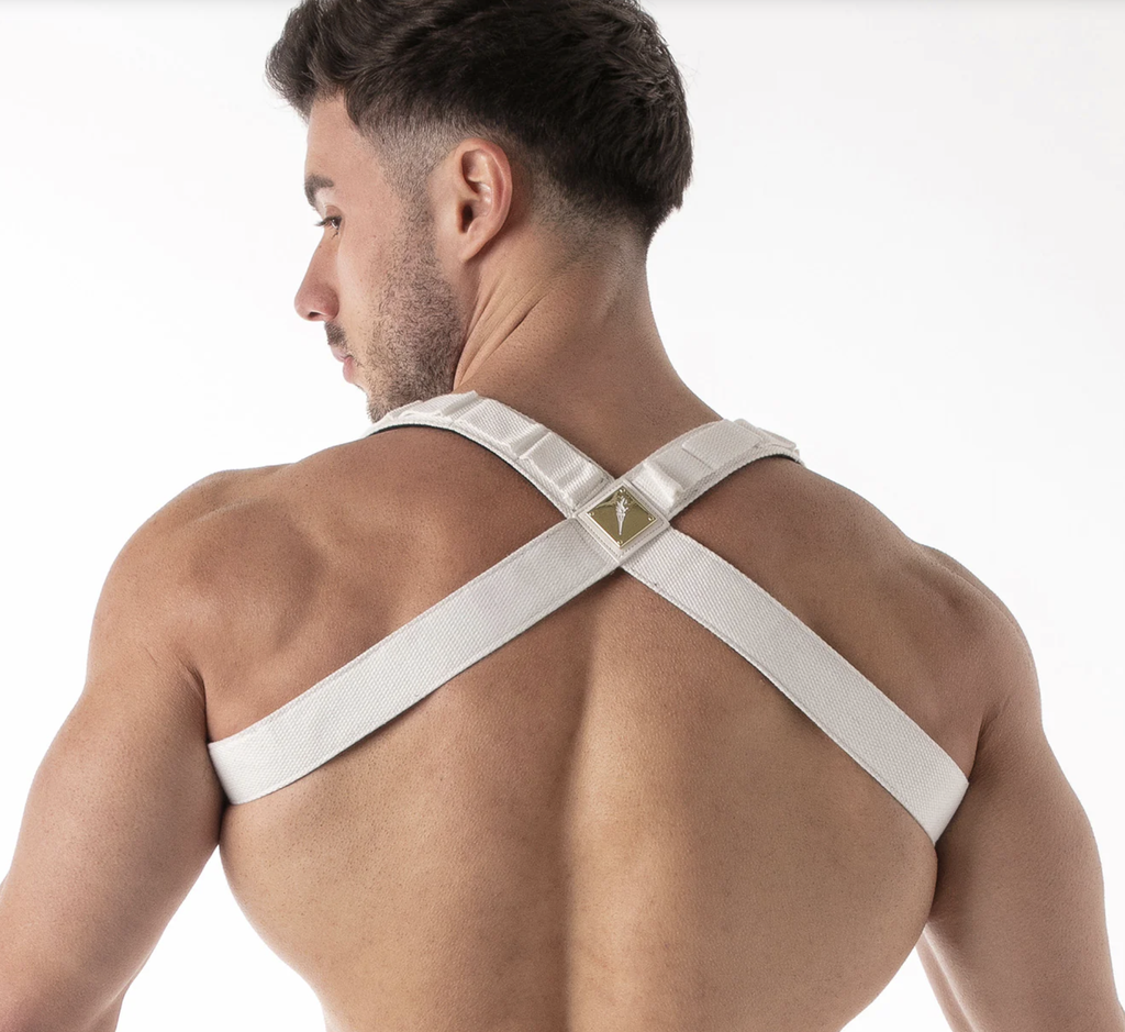 LEADER WHITE PARTY FETISH HARNESS