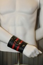 GAYT*GEAR LEATHER GAUNTLET DOUBLE STRIPE