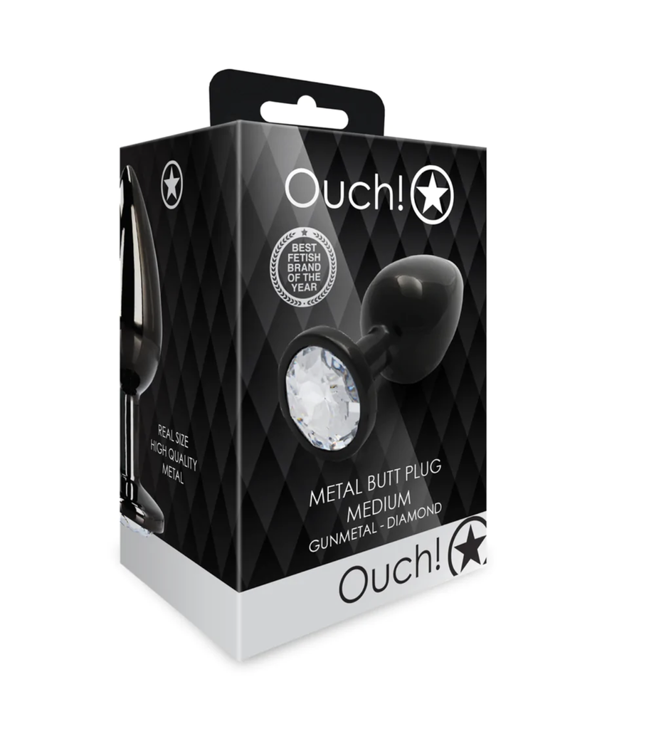 OUCH ROUND GEM BUTT PLUG