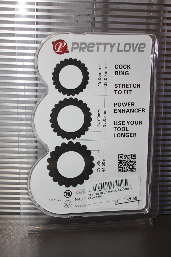 GAYT*GEAR COCKRING SILICONE 3 PACK PINK