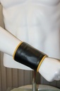 GAYT*GEAR LEATHER GAUNTLET CUFF W/ STRIPE