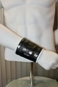 GAYT*GEAR LEATHER GAUNTLET CUFF W/ STRIPE