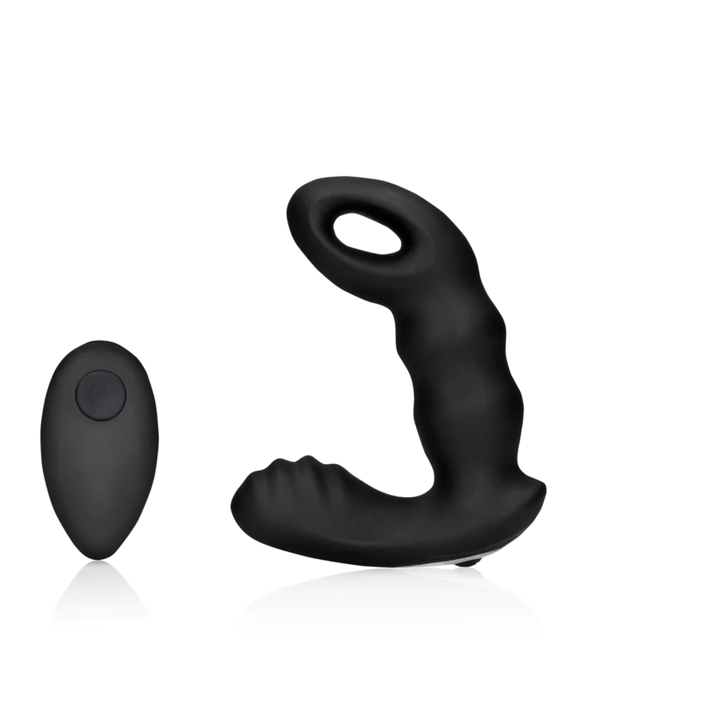 OUCH BEADED VIBE P SPOT MASSAGER W/ REMOTE