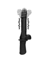 OUCH HAND HELD LIQUID SILICONE VIBE & THRUST SEX MACHINE