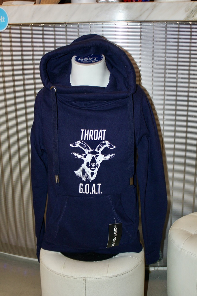 GAYT*GEAR CROSS NECK HOODIE THROAT GOAT