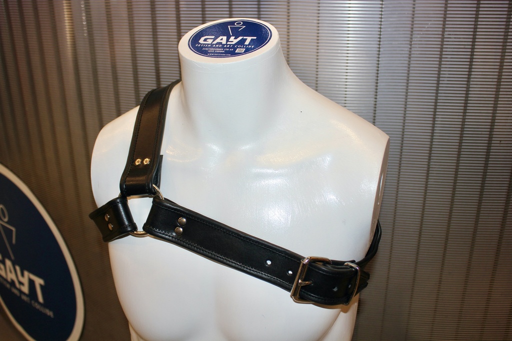 GAYT*GEAR LEATHER GLADIATOR HARNESS 