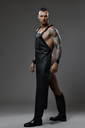 PROVOCATEUR LEATHER APRON ALPHA W/ ZIPPER