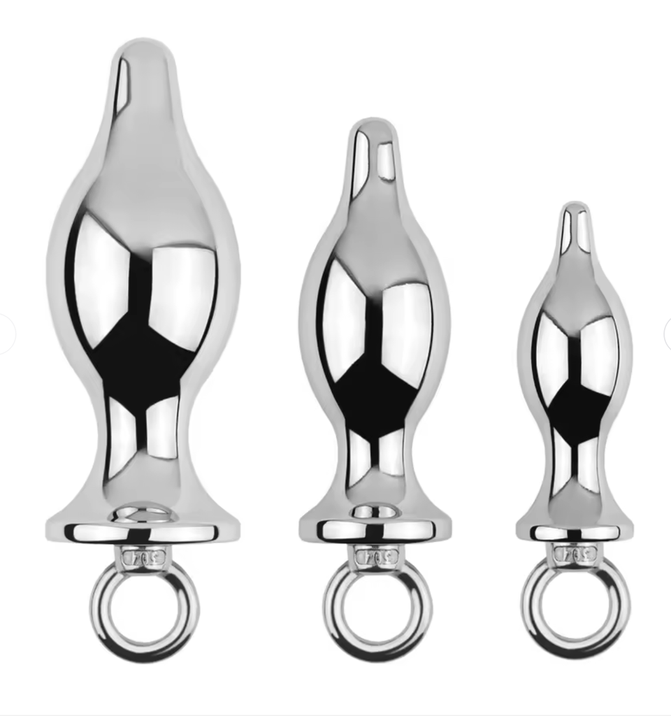 GAYT*GEAR ANAL PLUG WITH PULL TAB (ALU ALLOY)