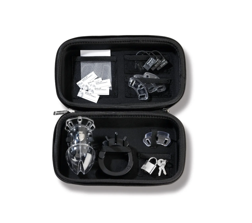 Mystim Public Enemy No. 1 Cock Cage with E-Stim Black