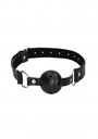 OUCH BREATHABLE BALL GAG W/ BONDED LEATHER
