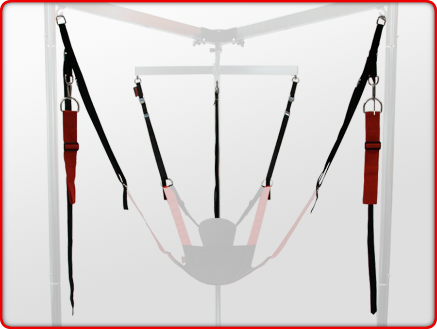 RED Multi Purpose Adjustable Fabric Strap Set