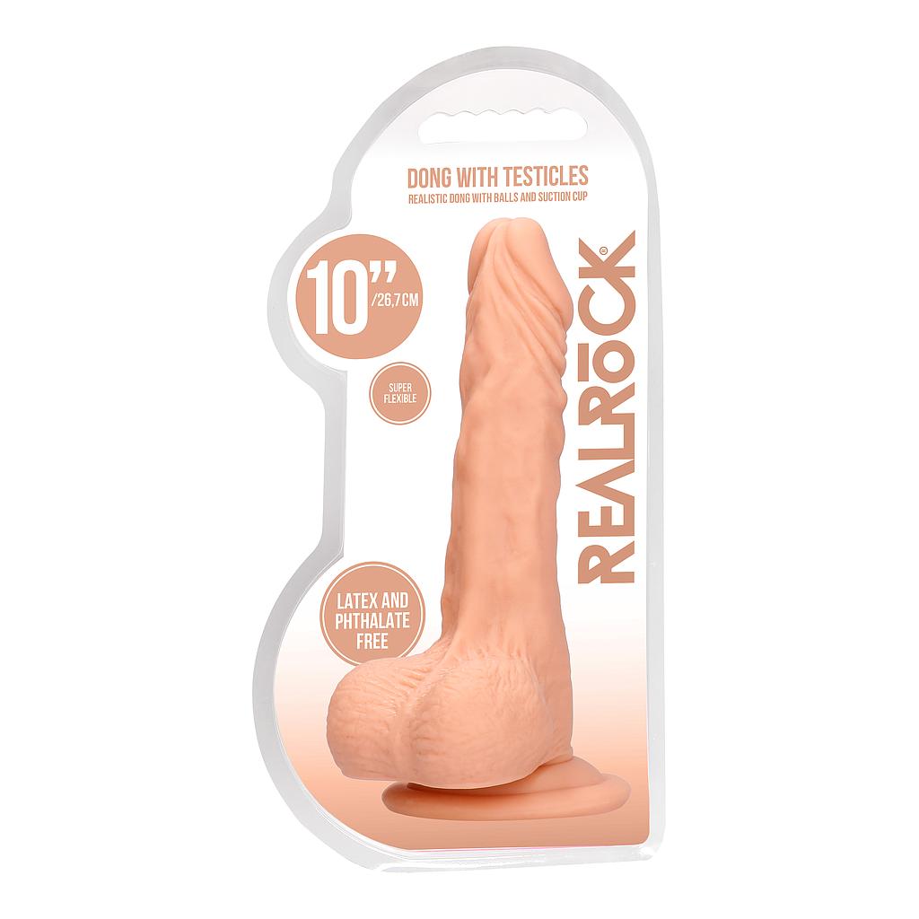 REAL ROCK DILDO W/ BALLS 20cm
