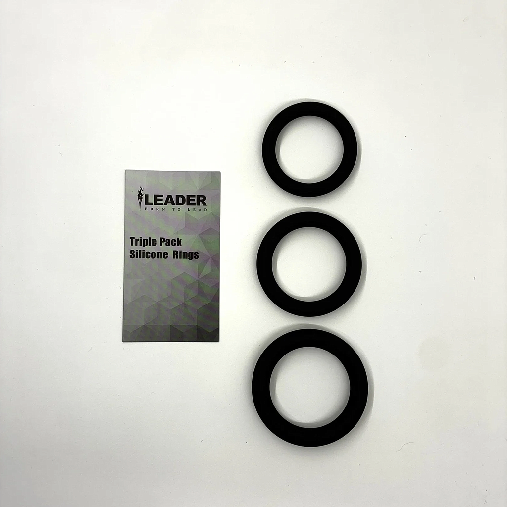 LEADER SILICONE RINGS 3 PACK
