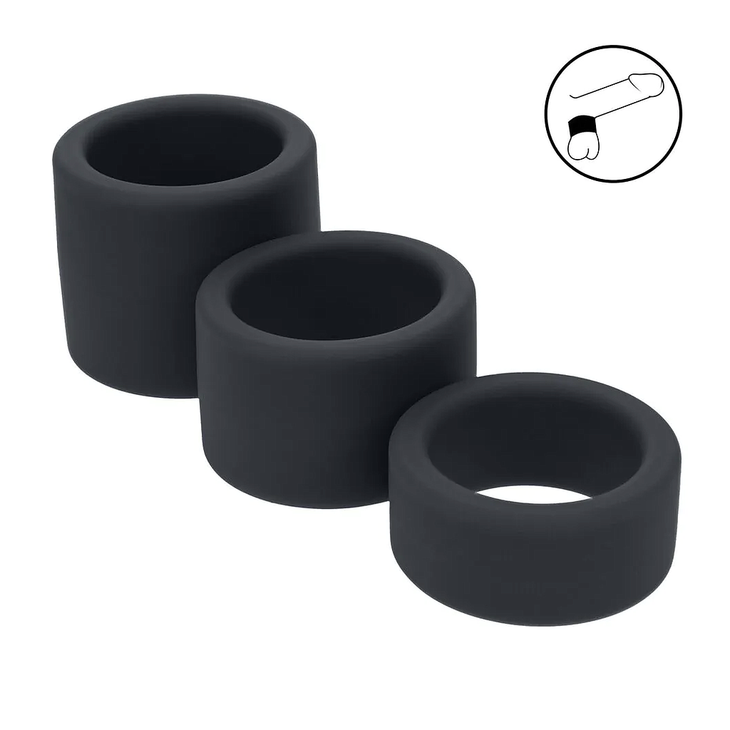 LEVELZ BY SHOTS - LIQUID SILICONE BALL STRAP SET (3)