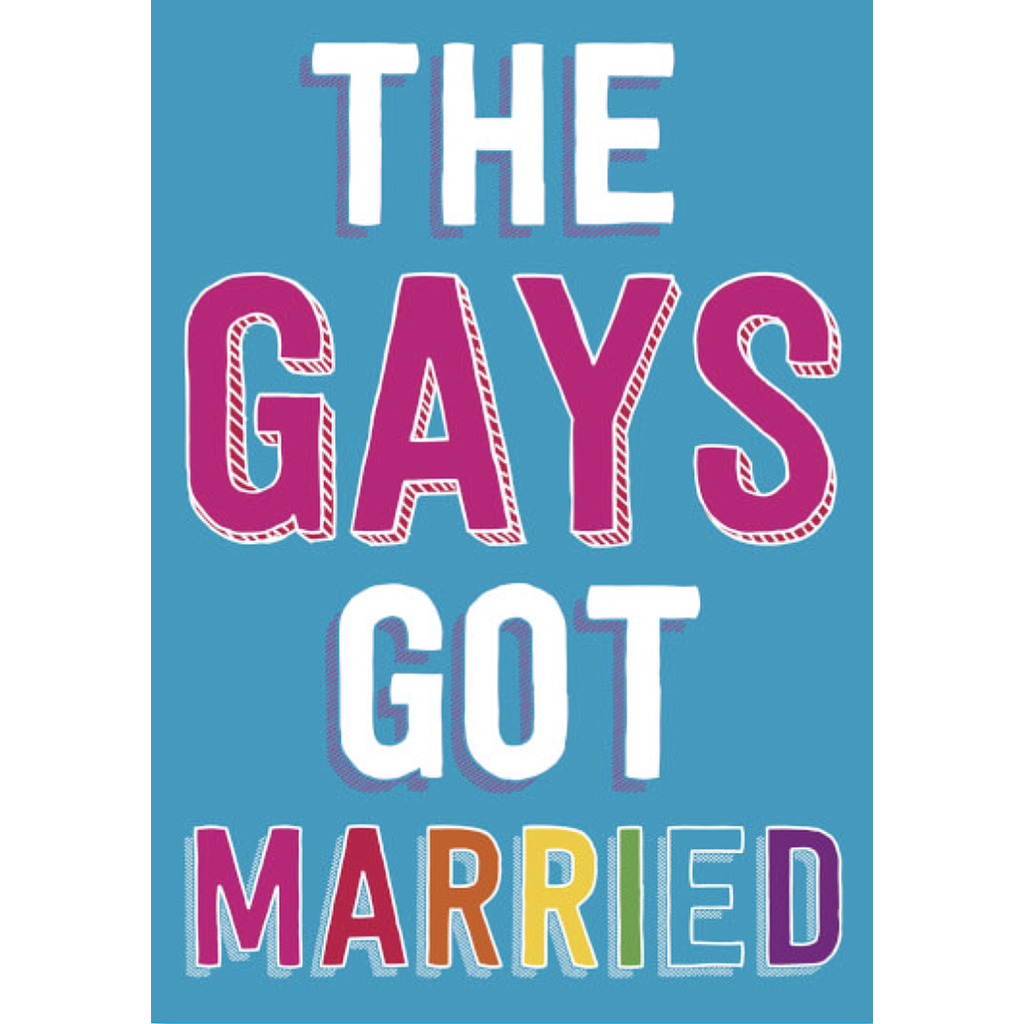 DM The Gays Got Married Funny Gay Wedding Card
