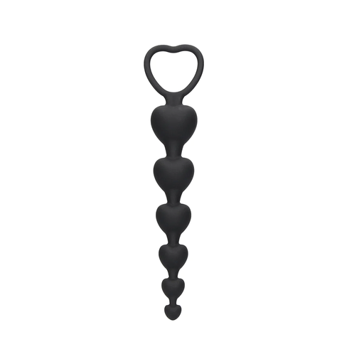 [OU500BLK] OUCH ANAL HEART BEADS