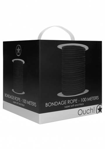 [OU443BLK] OUCH! BONDAGE ROPE 100m BLACK