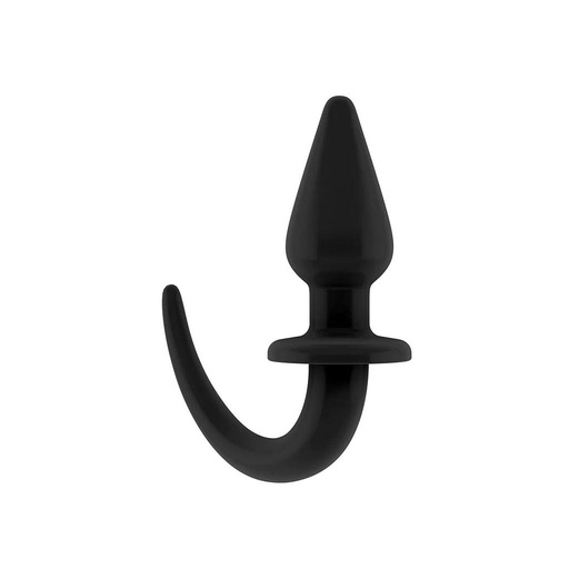 [OU716BLK] OUCH FLEXIBLE RUBBER PLUG WITH TAIL