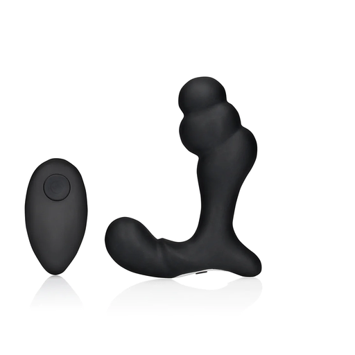 [OU906BLK] OUCH STACKED VIBE P SPOT MASSAGER W/ REMOTE