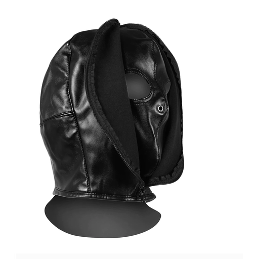 [OU888BLK] OUCH ZIP UP BONDAGE MASK